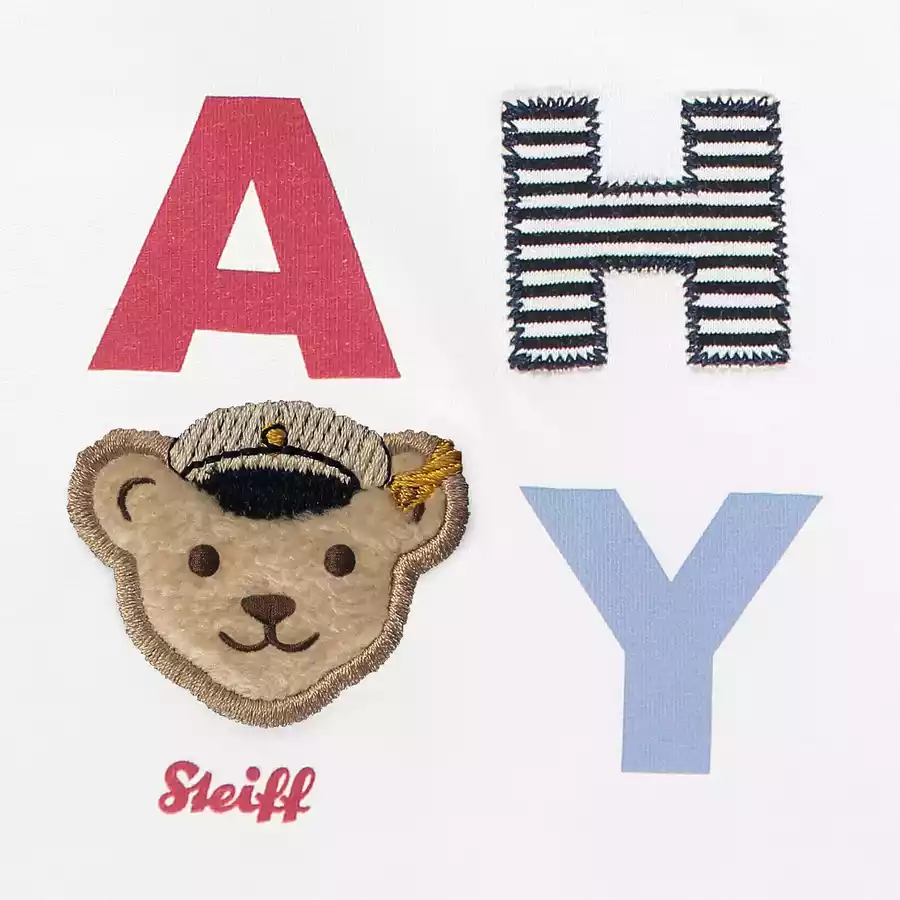Steiff T-Shirt, bright white Ahoy