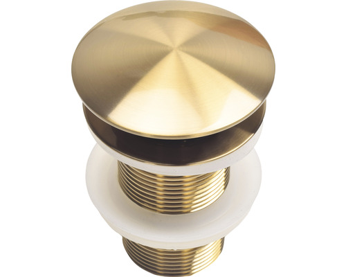 Verschil opzetwastafel RVS 40 x 40 cm goud mat met coating 38.010.72