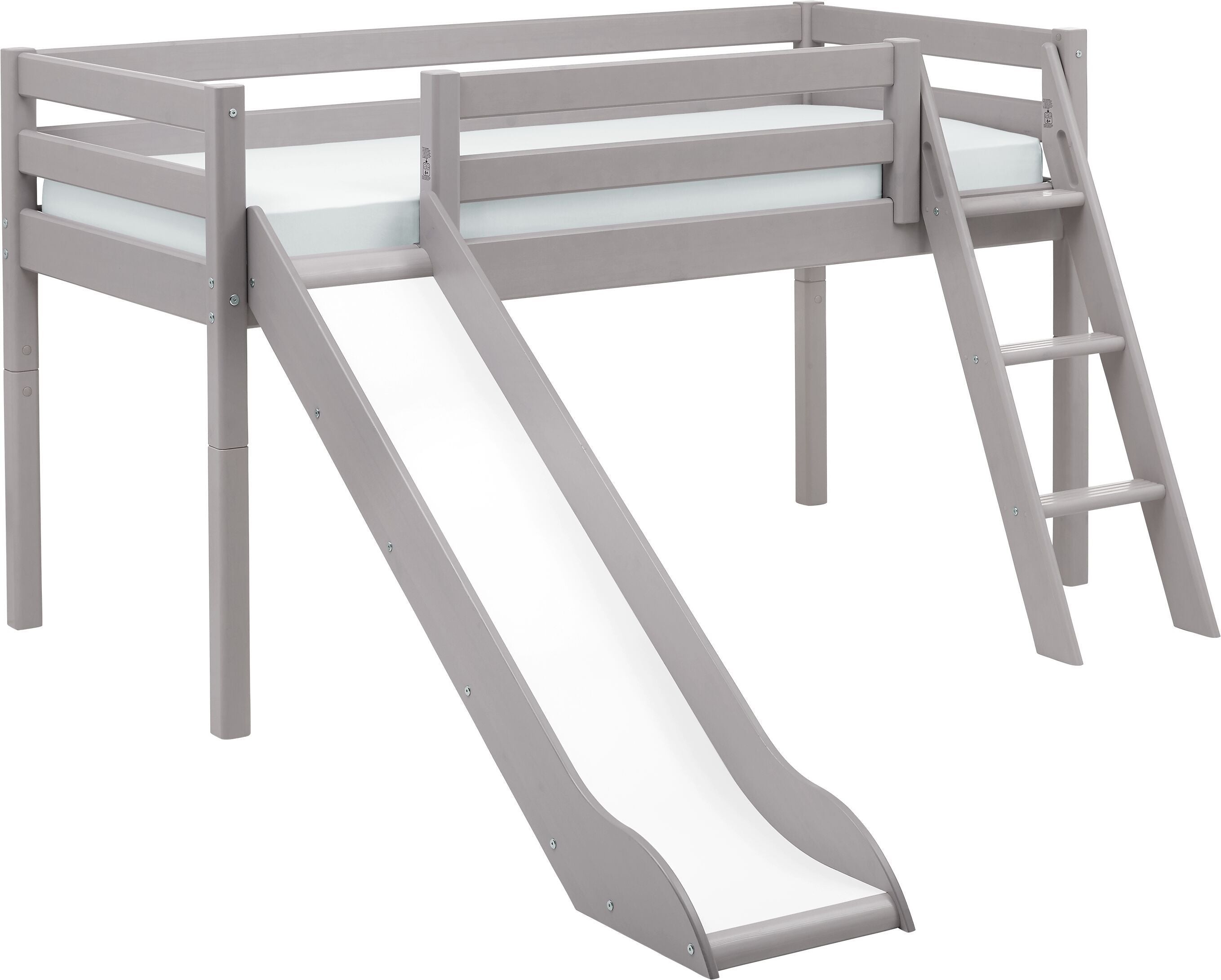 Flexa CLASSIC Halbhochbett - Grau / B: 249.0 cm x T: 210.0 cm x H: 120.0 cm