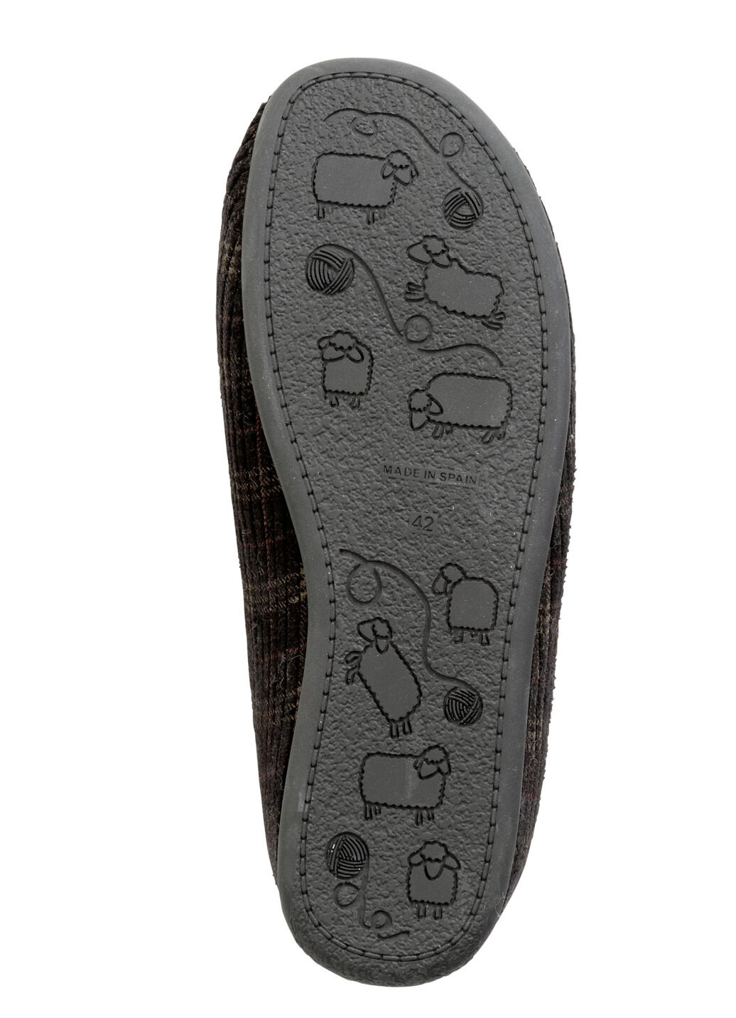 Textil-Pantoffel mit herausnehmbarem Fussbett