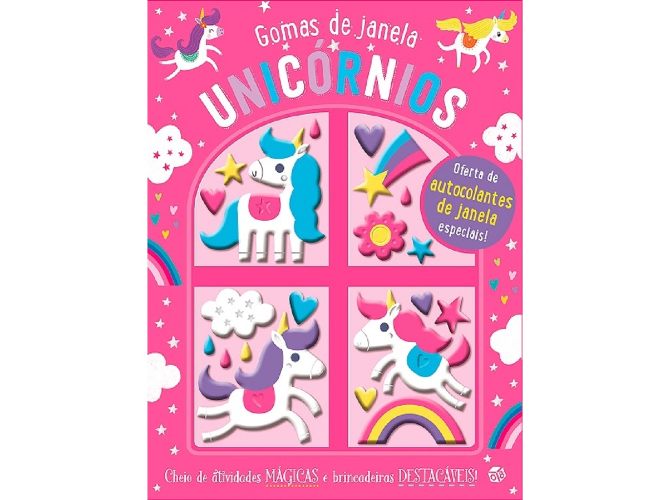 LIVRO GOMAS DE JANELA - UNICÓRNIOS: