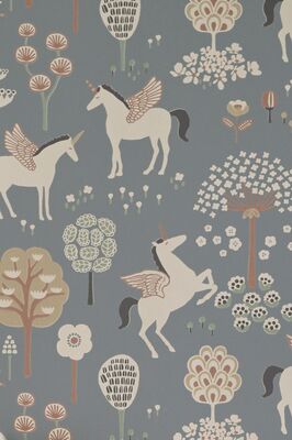 Majvillan Tapet True Unicorns, Evening Blue