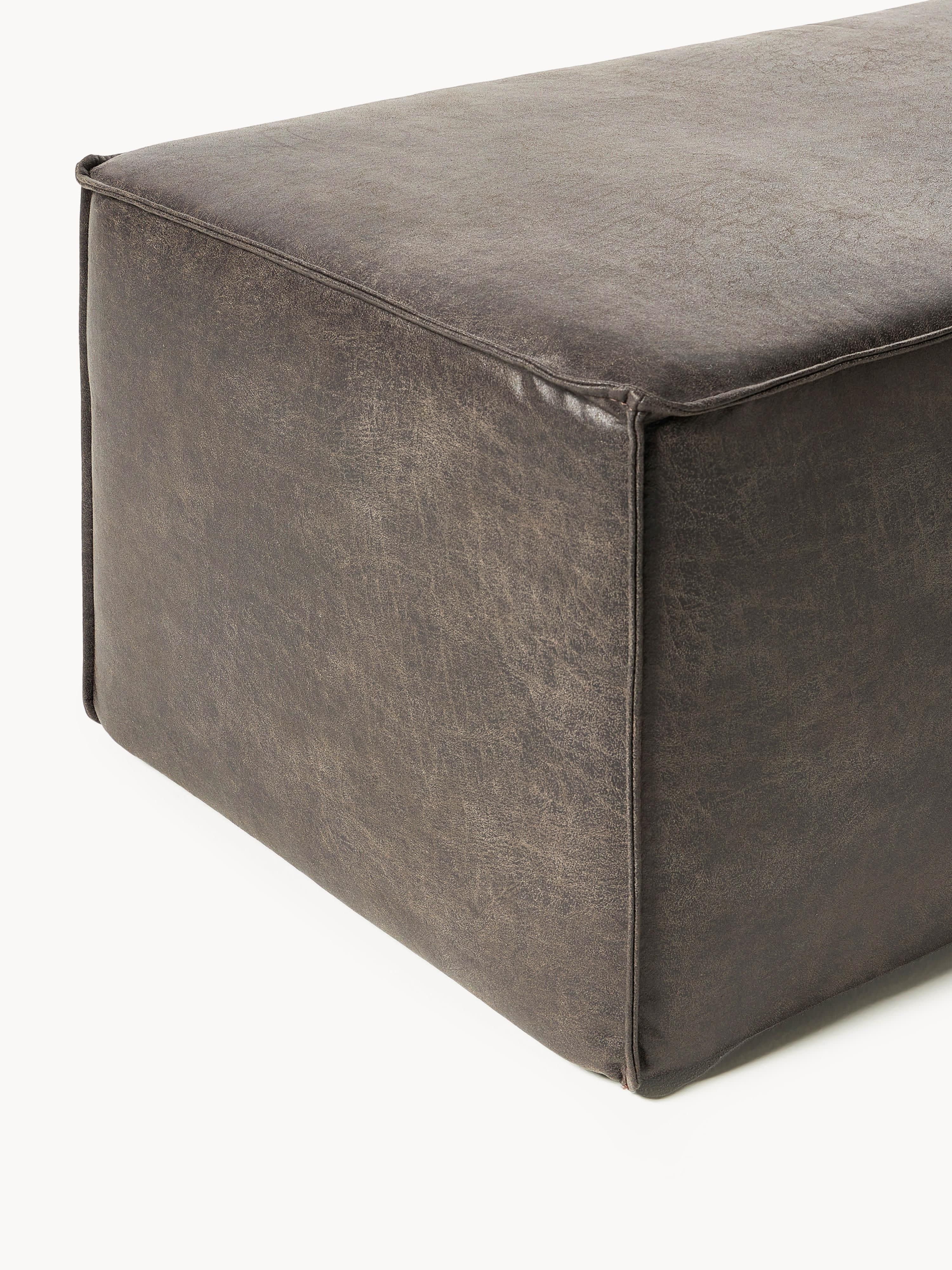 Gestoffeerde bank Sanja van gerecycled leer