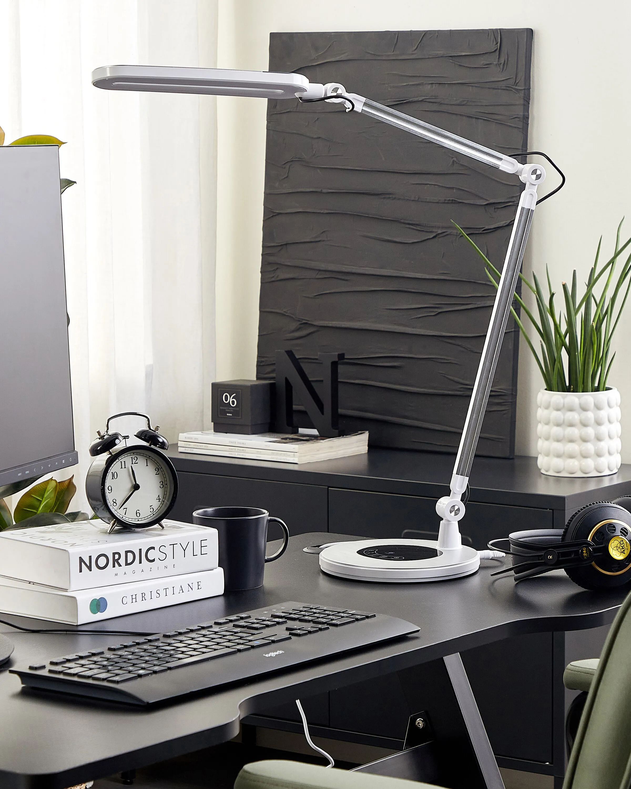 LED bureaulamp GRUS met dimmer Metaal Zilver