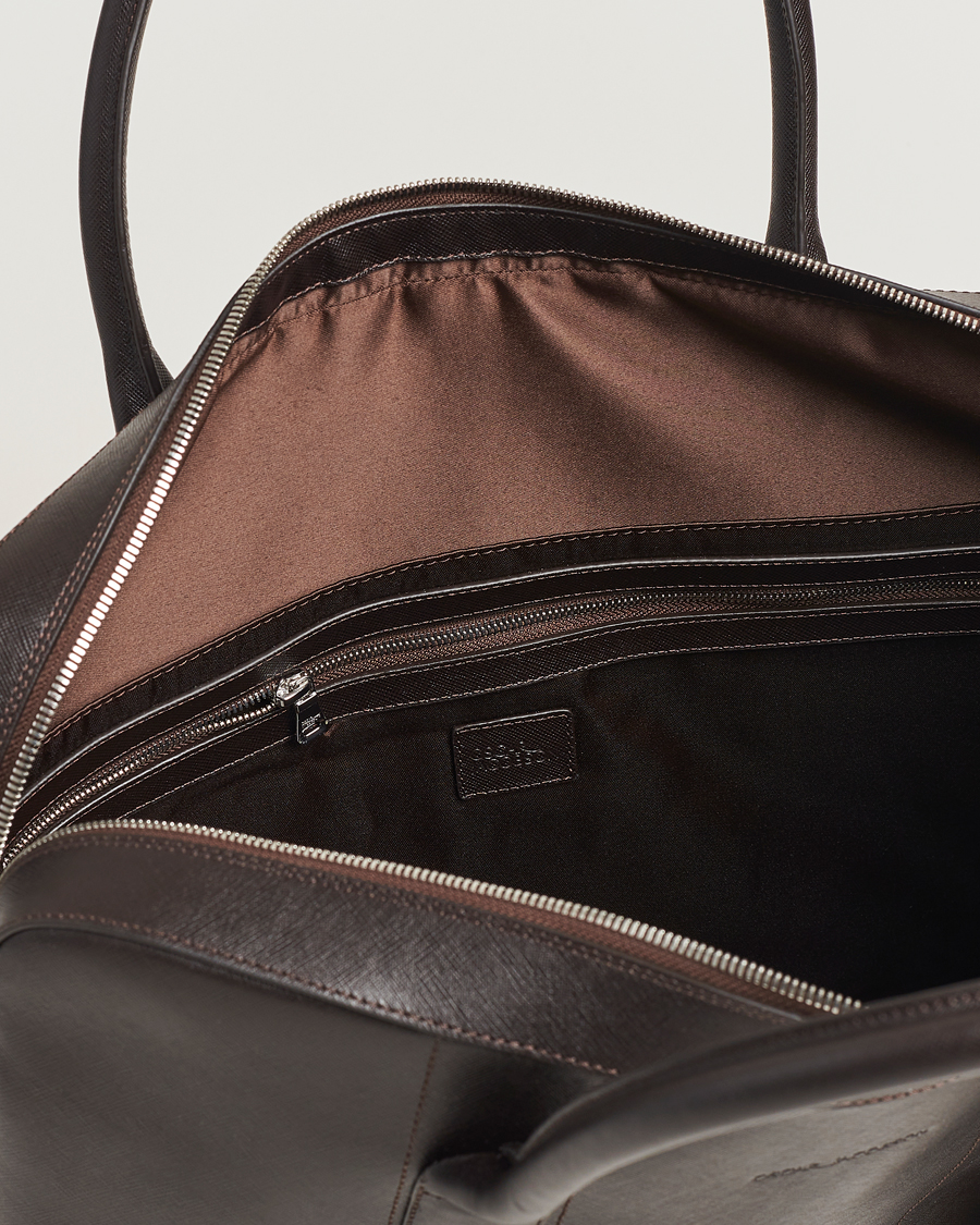 Oscar Jacobson Leather Briefcase Forastero Brown