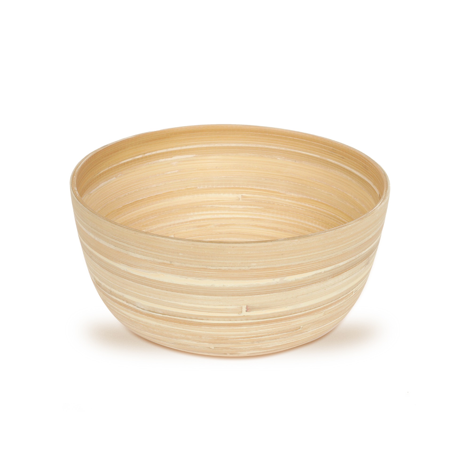 Bambusschale rund L, natur, Ø 25 cm, H 12 cm von fischer's lagerhaus