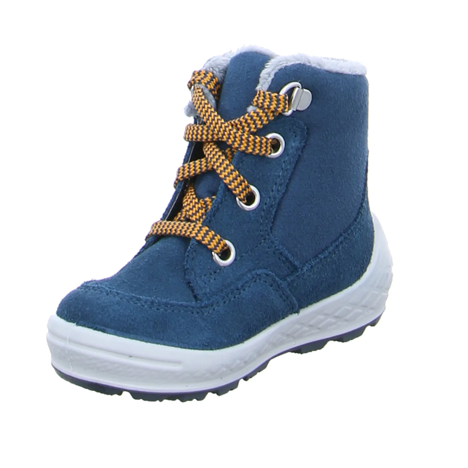 SUPERFIT Kleinkinder-Winter-Bottine Blau Textil  Baby-Boot