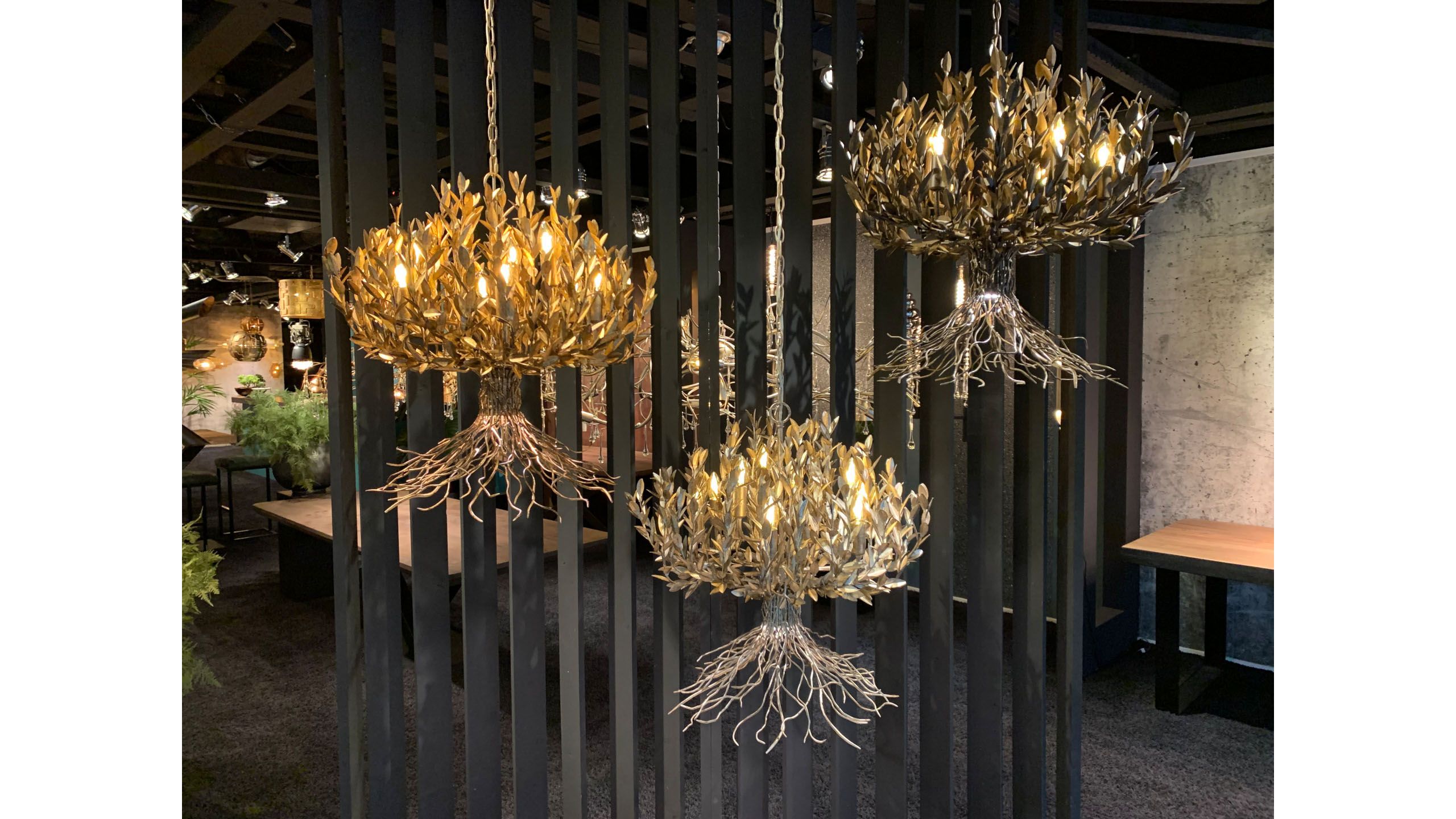 Hanglamp LB039/9+1 ambachtelijk brons Aix  | Leclercq & BouwmanB70 x D70 cm