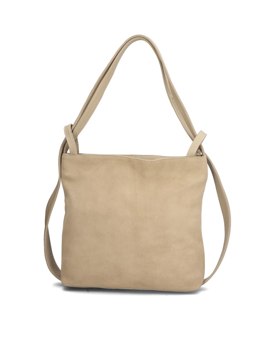 Veloursleder Hobo Bag