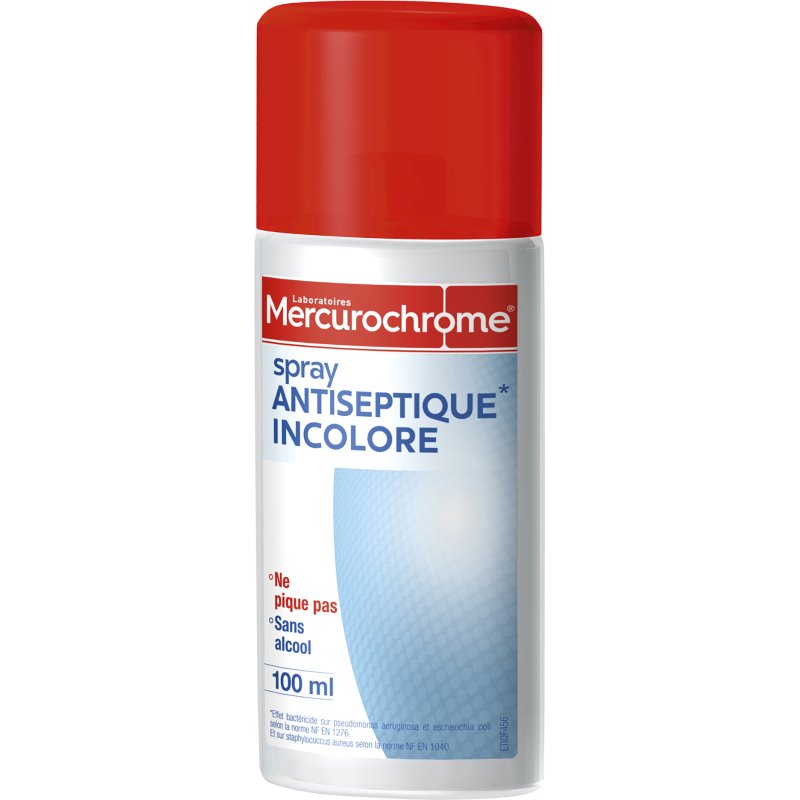 Spray antiseptique incolore Mercurochrome 100ml