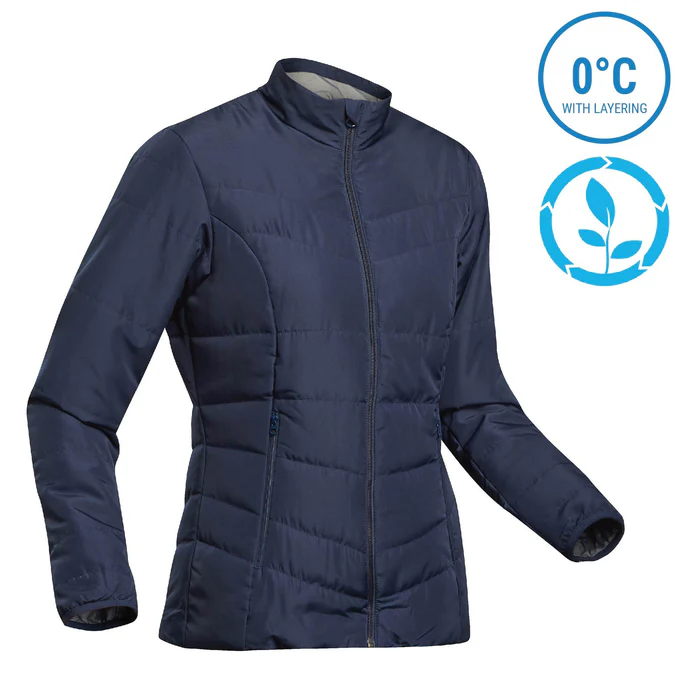 Decathlon Forclaz - Jaqueta acolchoada feminina Forclaz para mochilão em montanha, sintética - MT 50 32°F