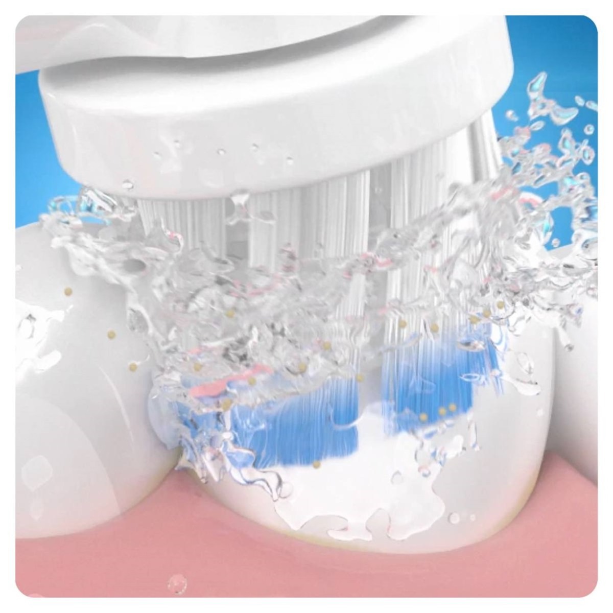 Oral-B PRO 500 Volwassene Roterende-oscillerende tandenborstel Turkoois, Wit