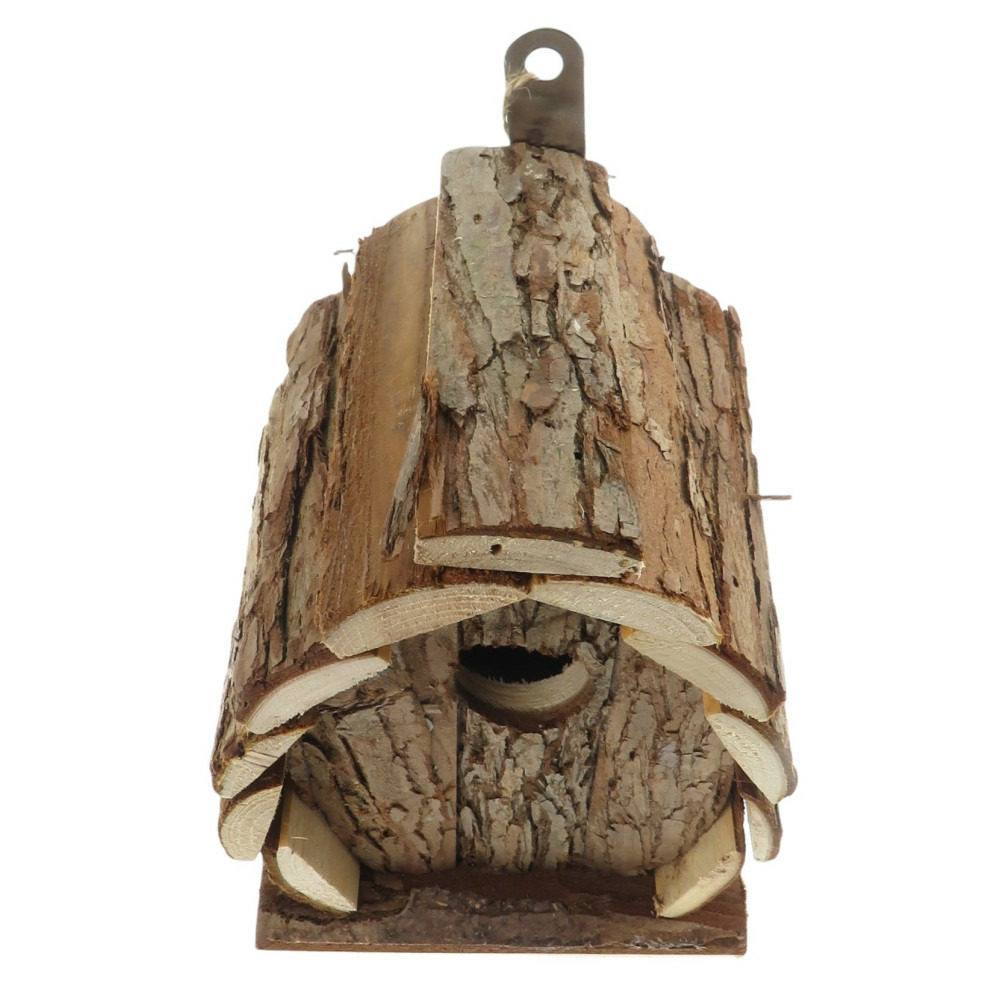 Nichoir en bois naturel, guido, 13 x 13 x 17 cm, pour oiseaux