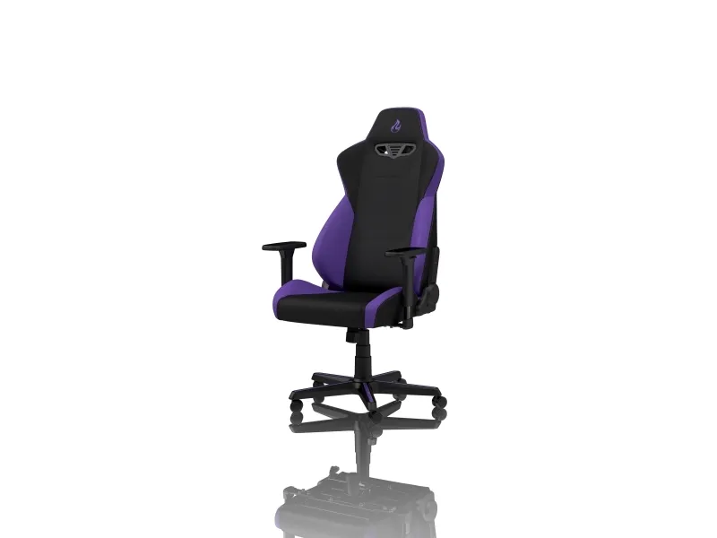 Nitro Concepts S300, Polstret vatteret sæde, Polstret vatteret ryglæn, Sort, Lilla, Sort, Lilla, Stof, Skum, Stof, Skum