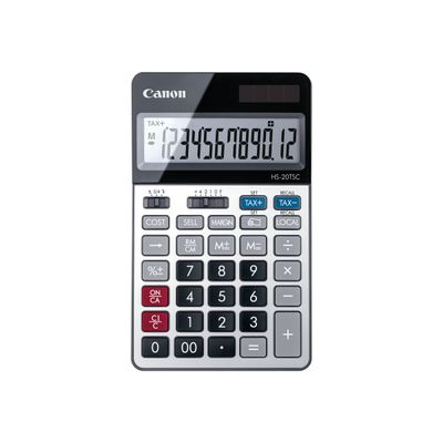 Calculatrice de bureau Canon HS-20TSC - 12 chiffres - alimentation batterie et solaire