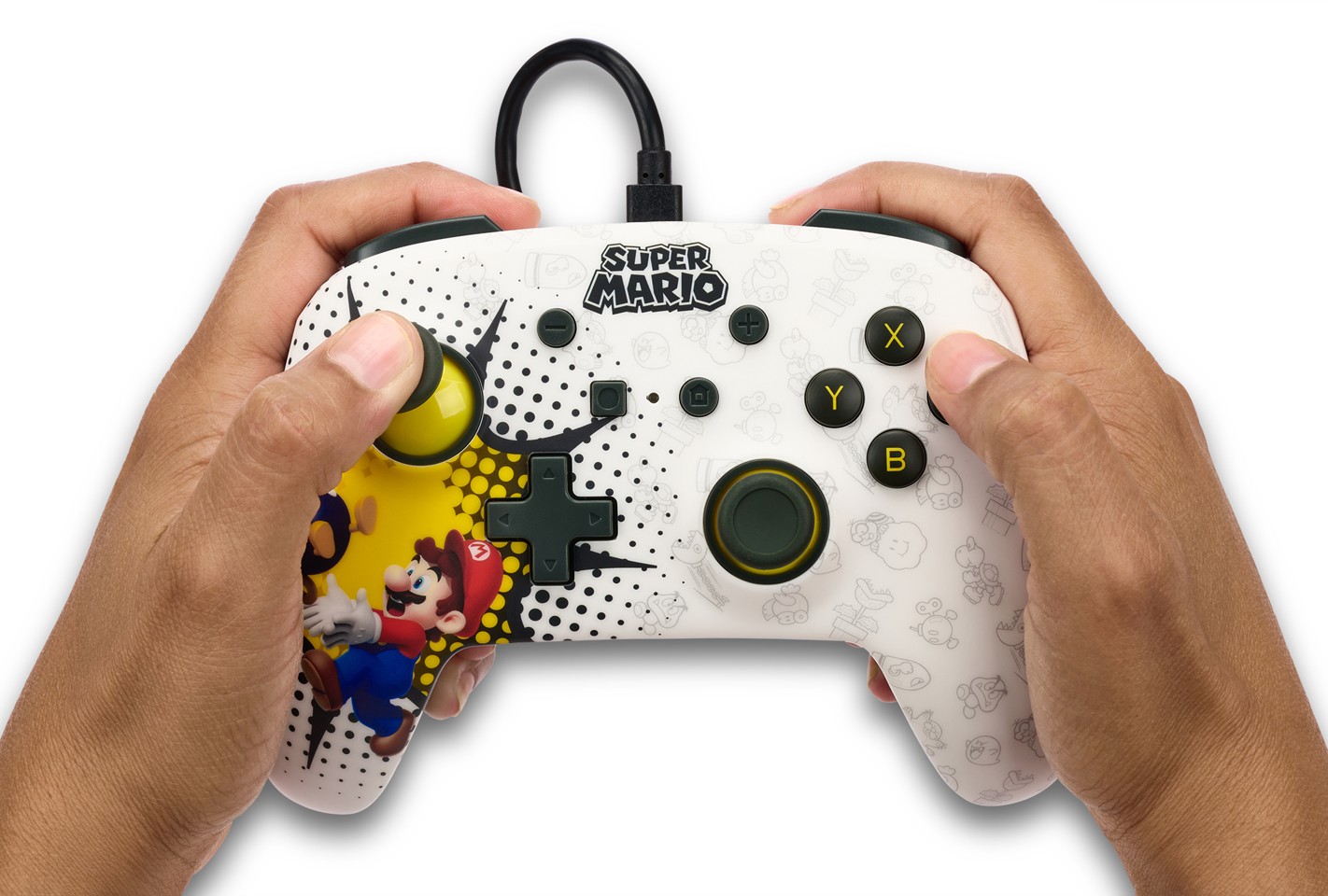 PowerA Enhanced Wired Controller for Nintendo Switch - Bob-omb Blast
