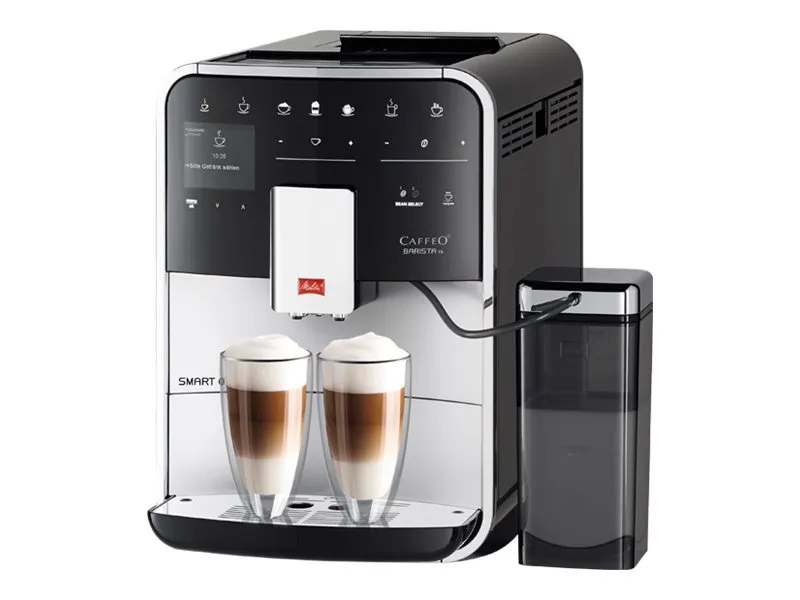 Melitta CAFFEO Barista TS Smart - Automatisk kaffemaskine med mælkeskummer - 15 bar - sølv