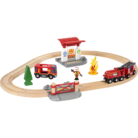 BRIO 33815 Togsæt med brandmandstema