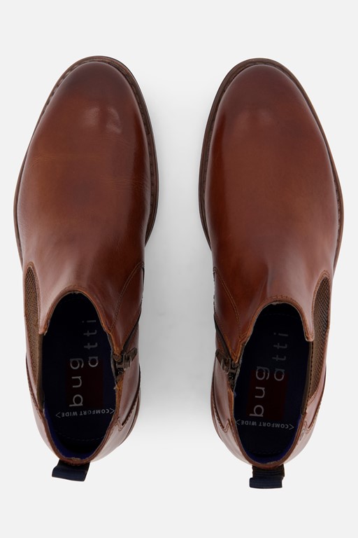 Bugatti Amros Chelsea boots cognac Leer