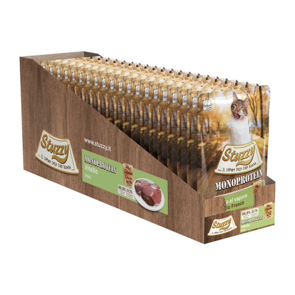 20x Stuzzy Kattenvoer Monoprotein Kalf85 gr