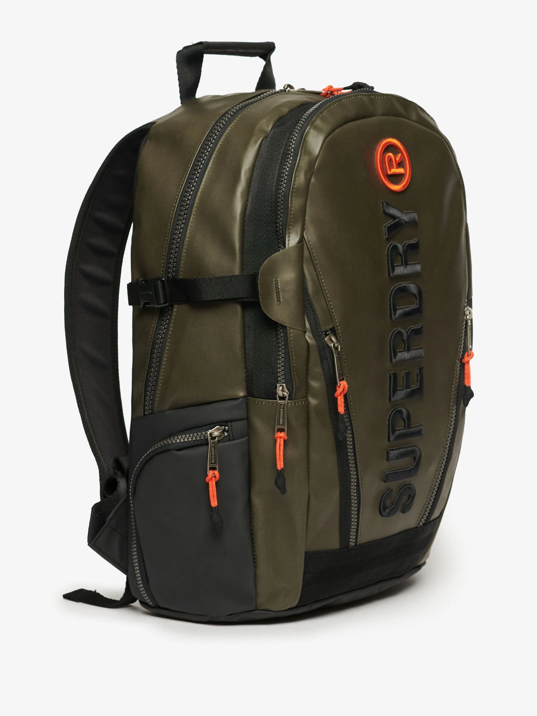 Olijfgroen - Superdry Tarp geborduurde rugzak
