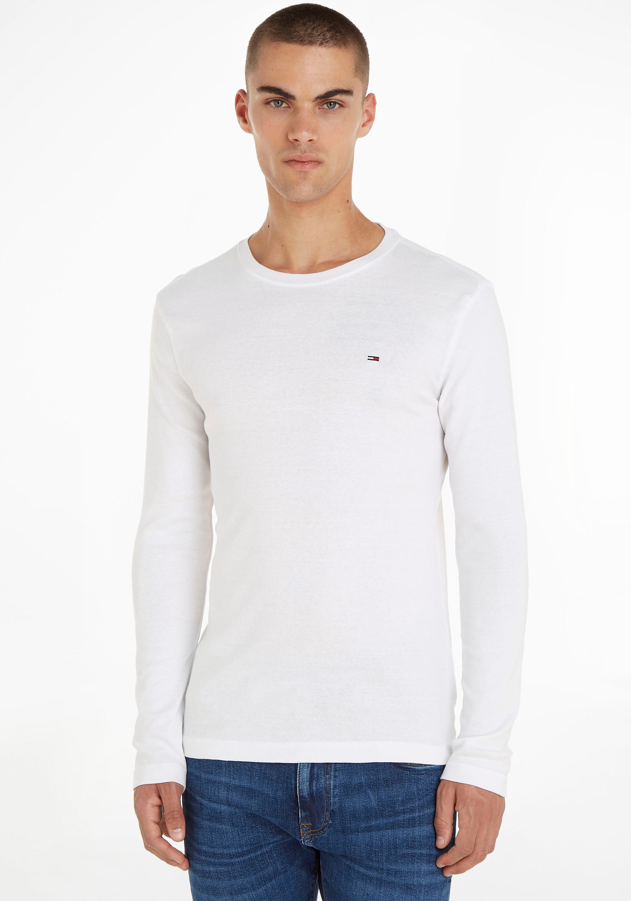 Tommy Jeans Langarmshirt »TJM ORIGINAL RIB LONGSLEEVE TEE«