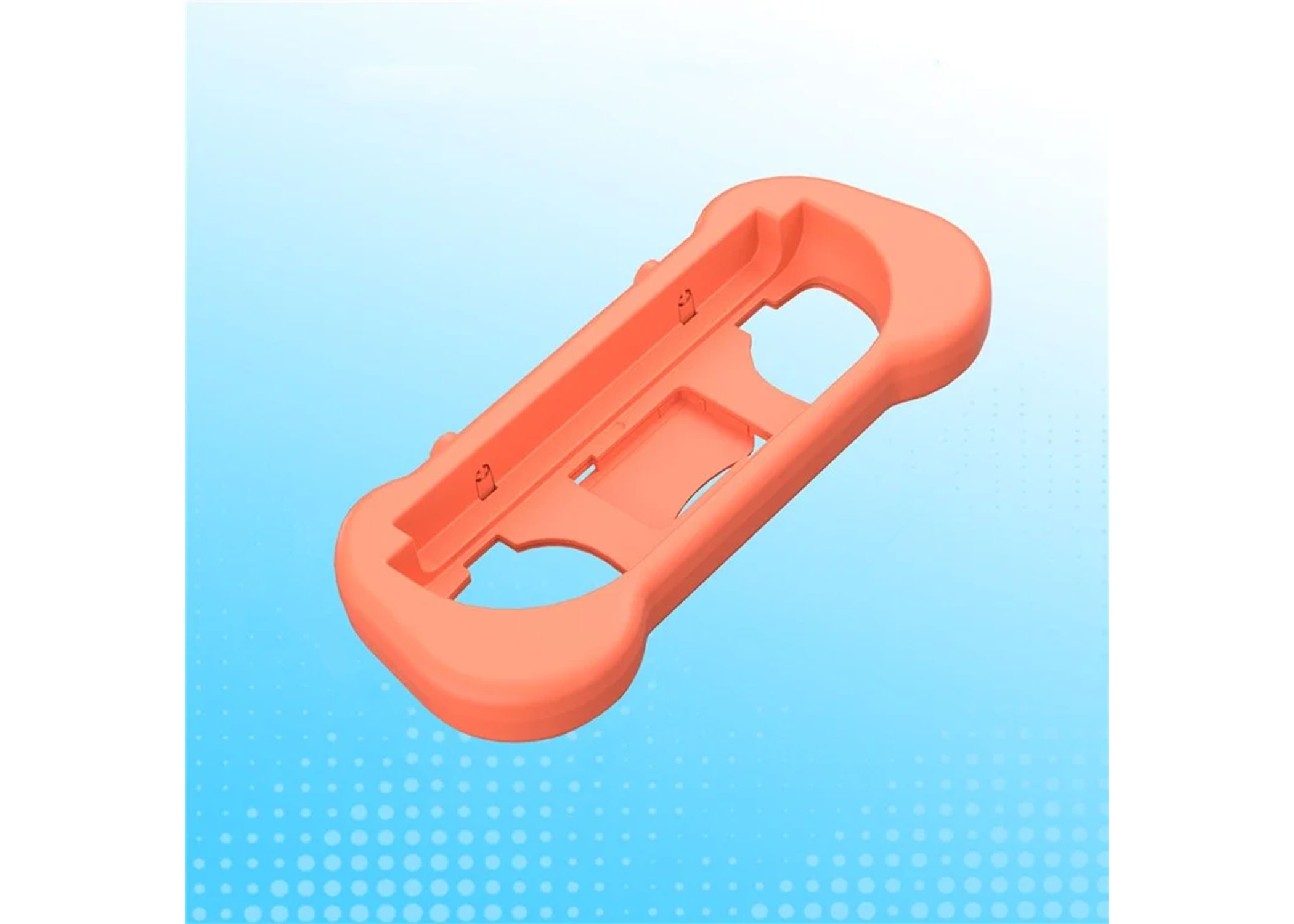 (2er Set) Griff Halterung Gamepad Hülle kompatibel mit Nintendo Switch 2 / Ergonomisches Controller Zubehör mit Spielekartenfach - Blau / Rot