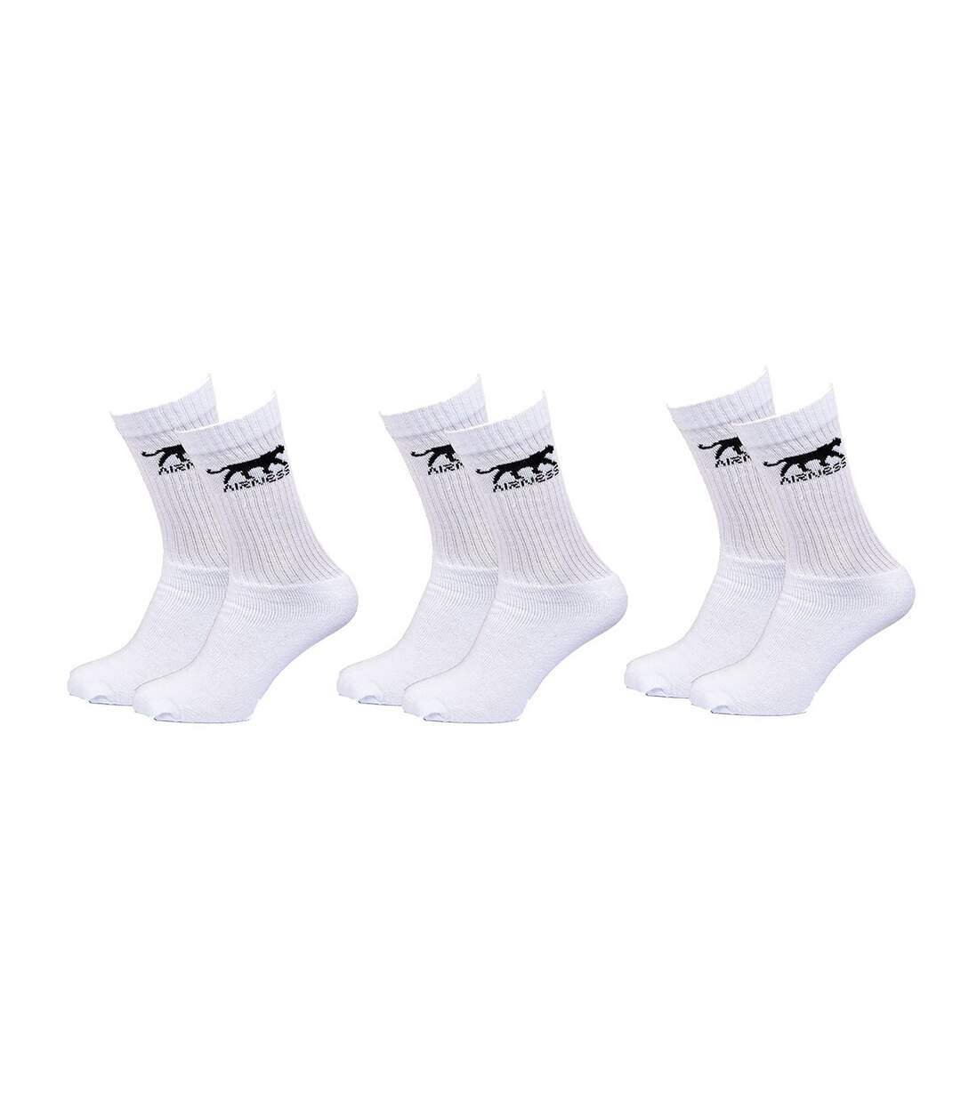 Chaussettes Homme AIRNESS Qualité et Confort-Assortiment modèles photos selon arrivages- Pack de 10 Paires AIRNESS CREW assorties