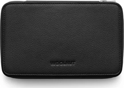 Woolnut Leather Tech Organizer-tilbehørstaske, sort