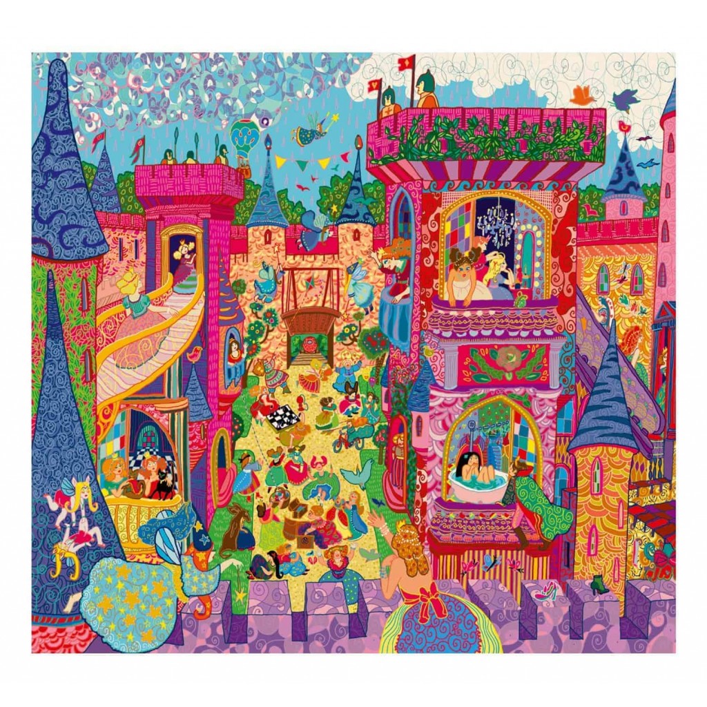 Puzzle silhouette - Château Féerique- 54 pièces