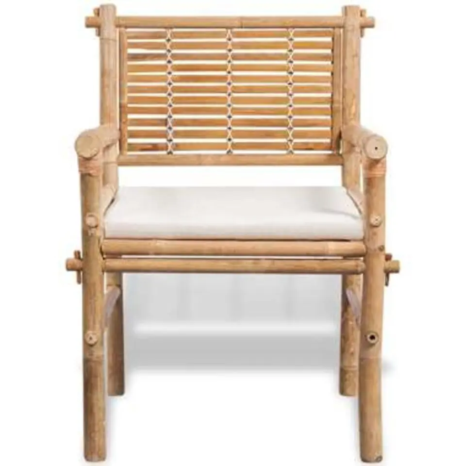 vidaXL - Tuintafel En Stoel - Bruin - Stof