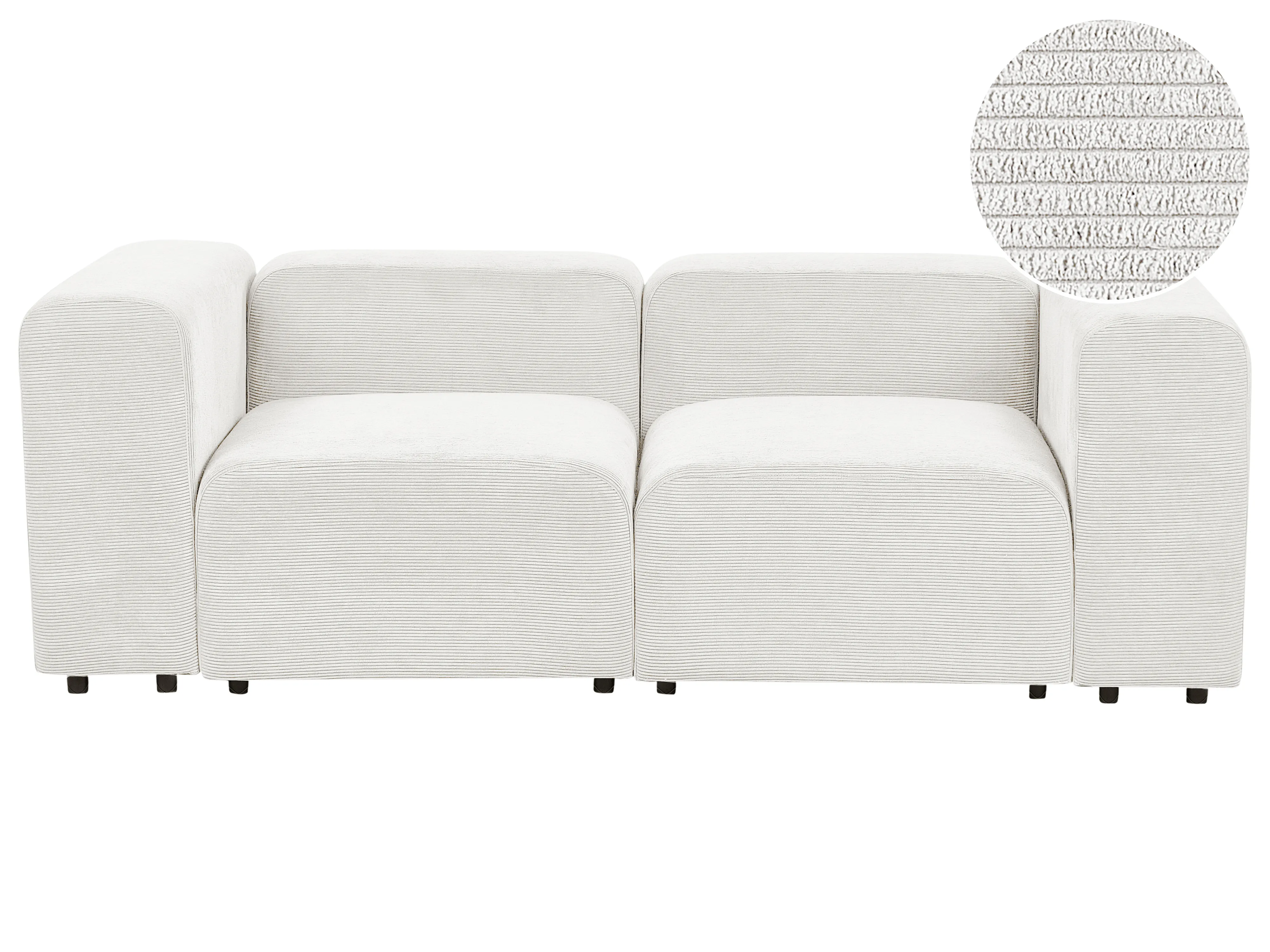 Modulaire bank 2-zits FALSTERBO Corduroy Gebroken wit
