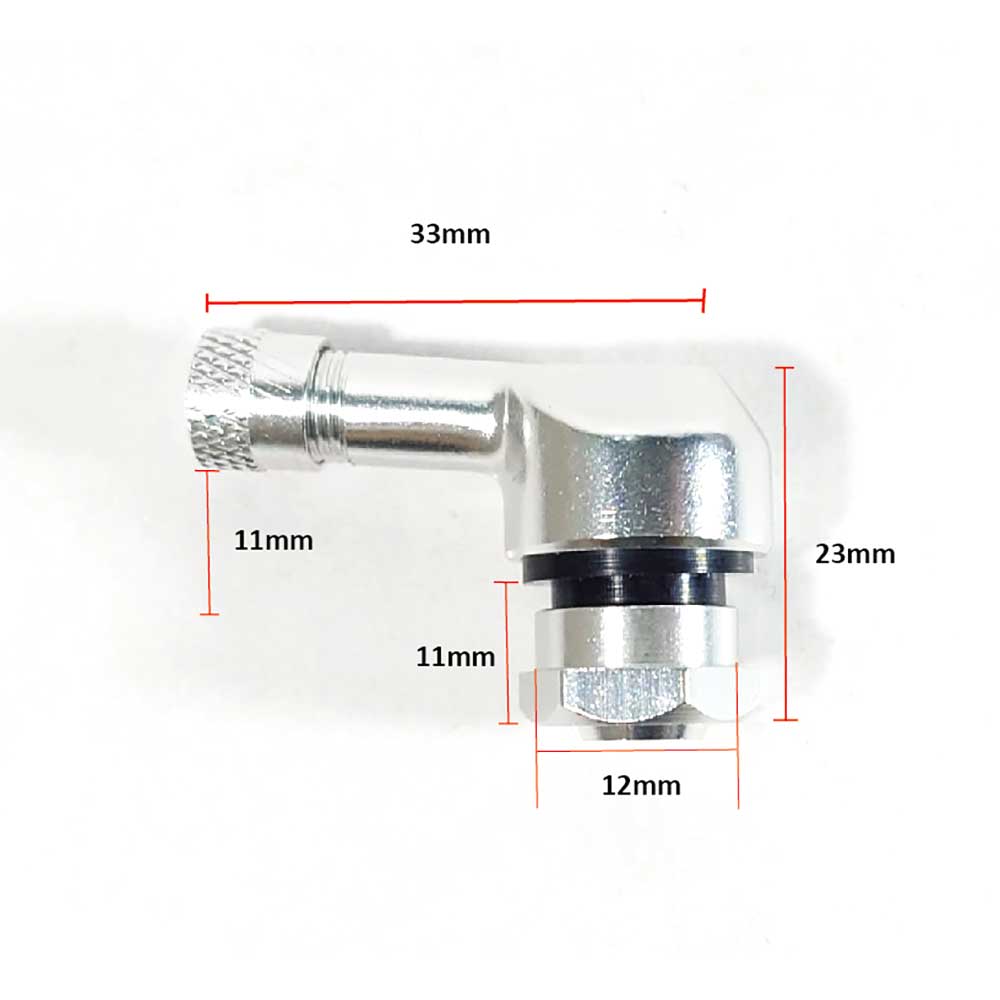 Dafy Moto - Valve Aluminium Coudée 11,3 mm Argent