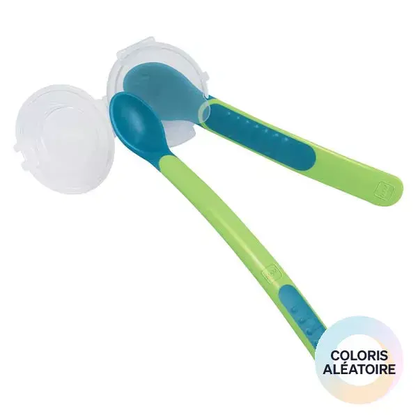 Colher termossensível MAM Mealtime + estojo de transporte