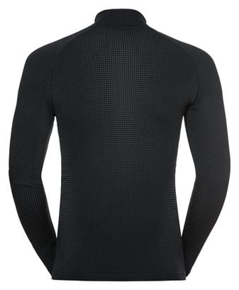 Maillot Manches Longues 1/2 Zip Odlo Performance Warm Eco Gris