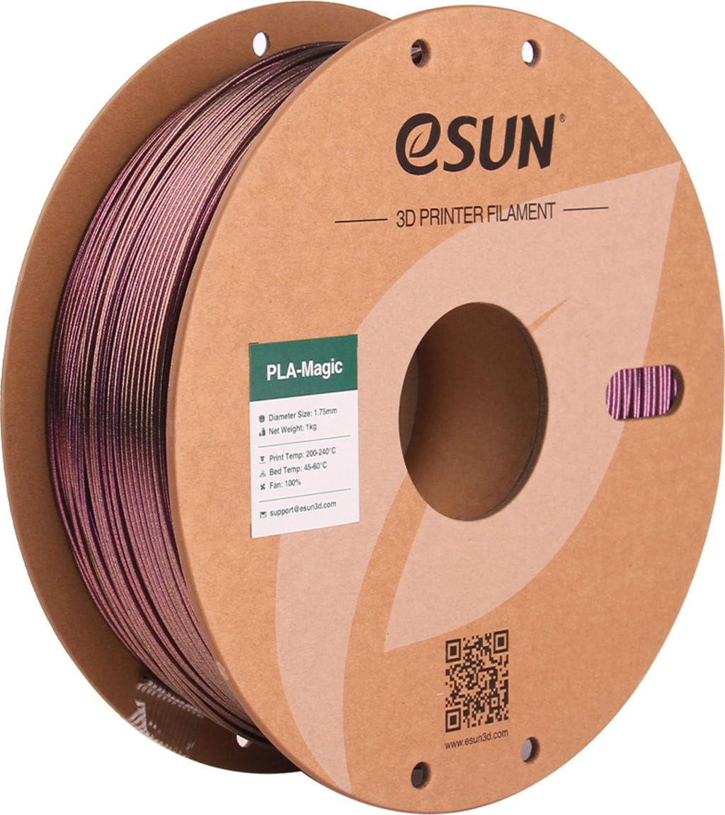 eSUN  PLA-Magic Dark Twinkling Purple, 1,75 mm / 1000 g    Dual Color PLA mit schimmernden Partikeln