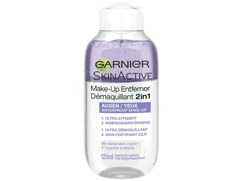 Garnier Make-up Entferner SkinActive 2 IN 1 125 ml Wasserfester Augen Make-up Entferner