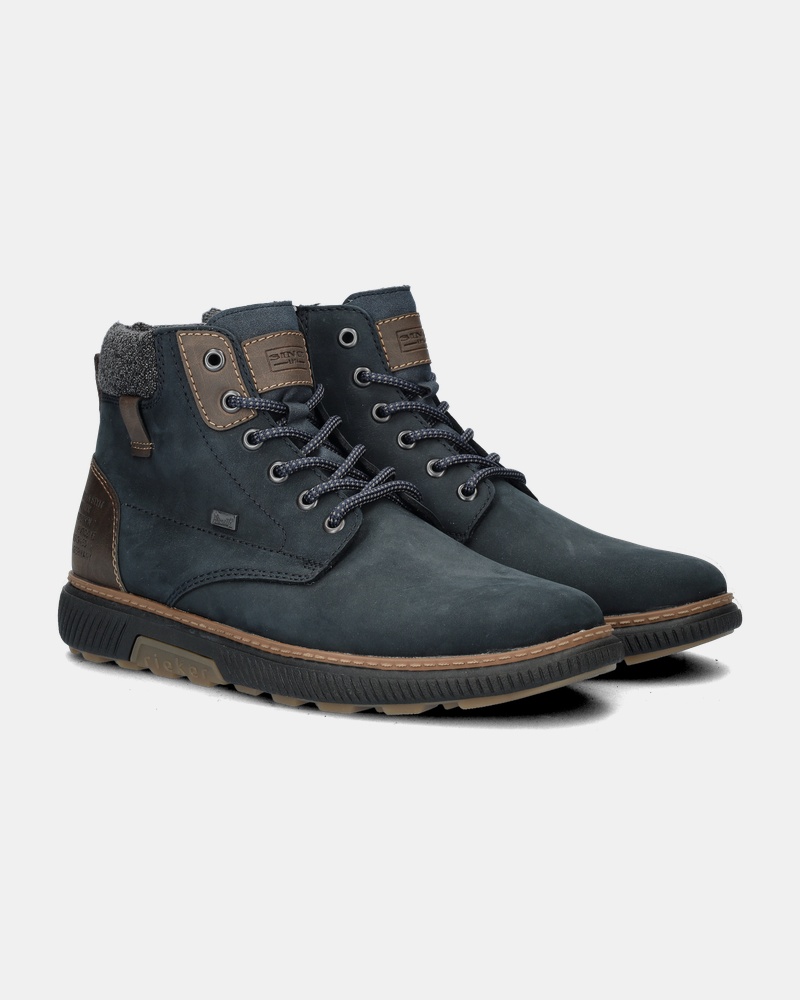Rieker Veterboots  - blauw
