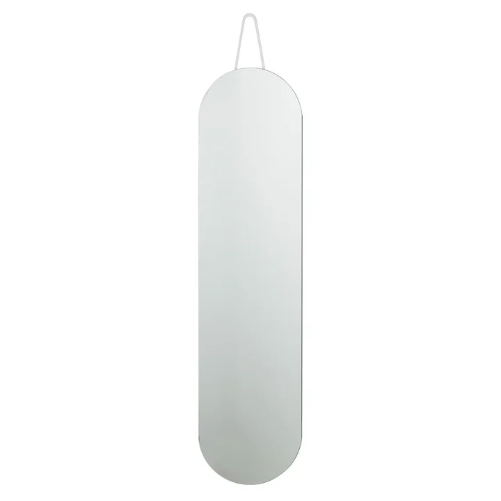 Zone Denmark - A-Serie Wandspiegel oval, 30 x 120 cm, soft grey