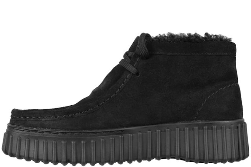 CLARKS TORHILL MOSS STØVLE I SORT RUSKIND