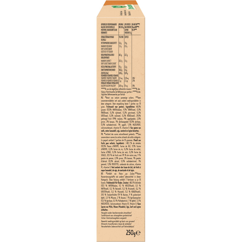Olvarit Peuter muesli fruit 1-3 jaar