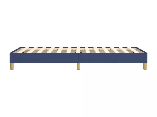 Sommier à lattes de lit Bleu 90x200 cm Tissu
