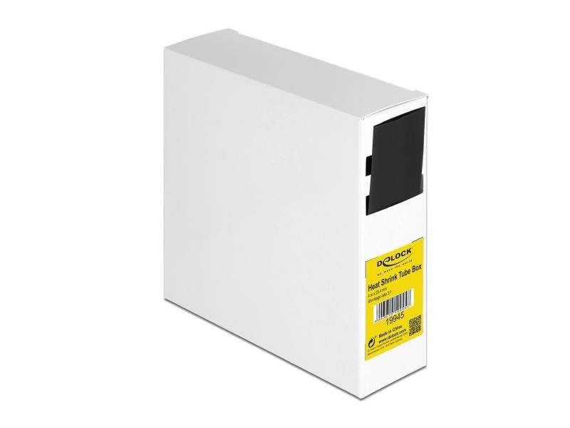Delock Schrumpfschlauch 4 m x 25.4 mm Schwarz Schrumpfschlauch Box 4 m x 25.4 mm schwarz