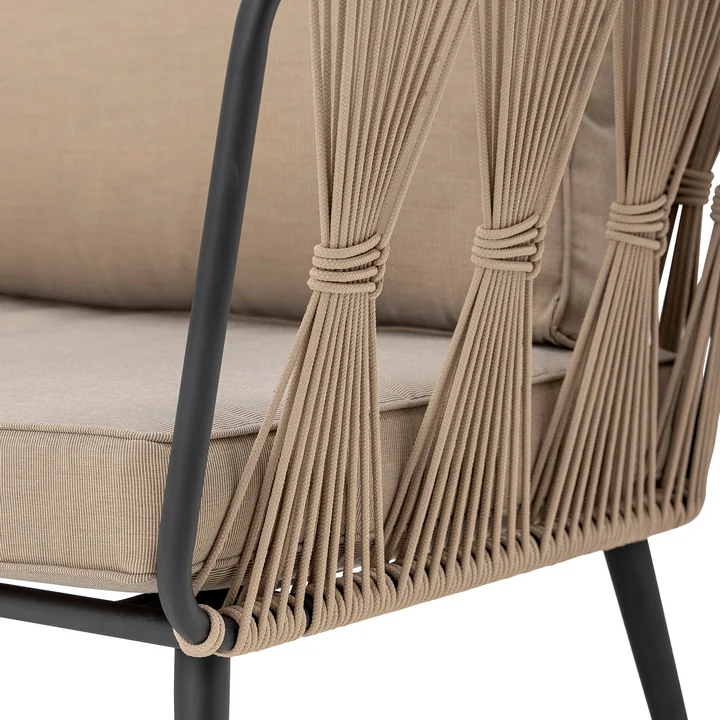 Bloomingville - Pavone Outdoor Sofa, schwarz