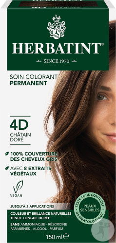 Herbatint Soin Colorant Permanent 4D Châtain Doré 1 Kit