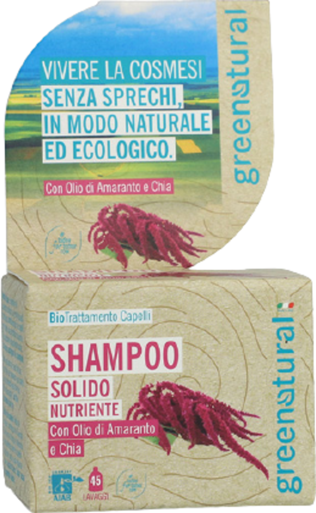 greenatural  Nährendes Festes Shampoo, 55 g