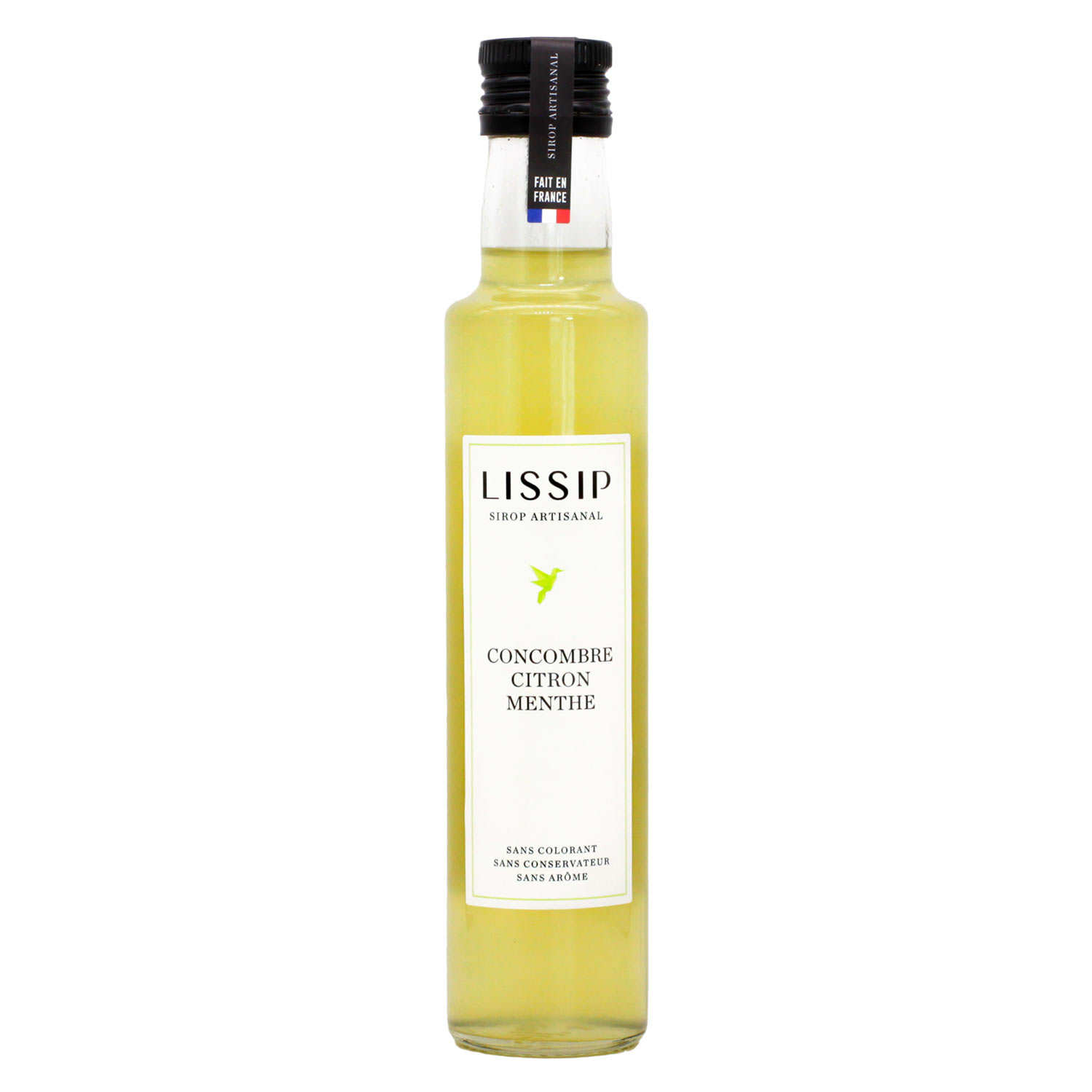 Sirop artisanal concombre, citron et menthe