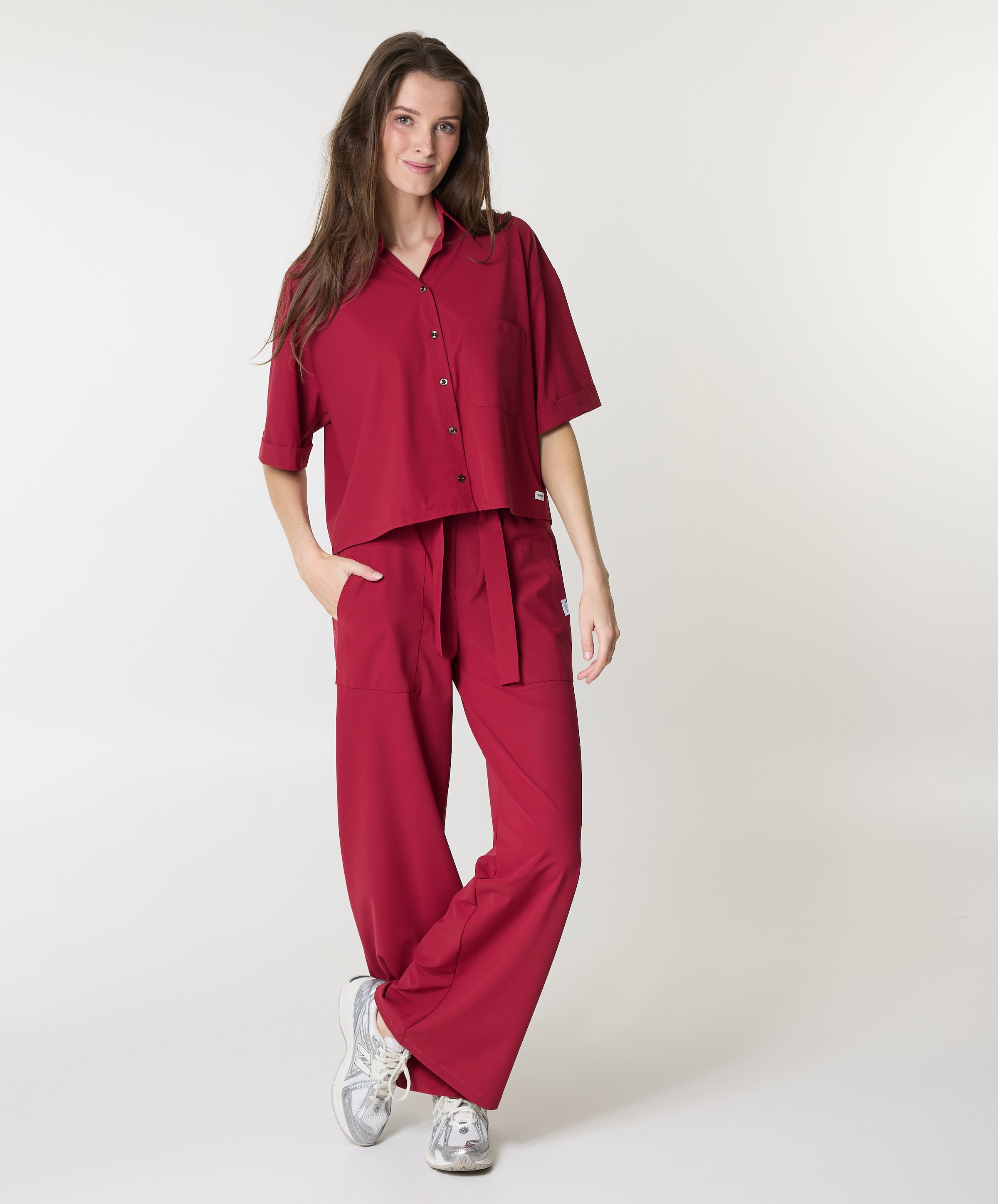 Penn & Ink N.Y. Dames broek rood