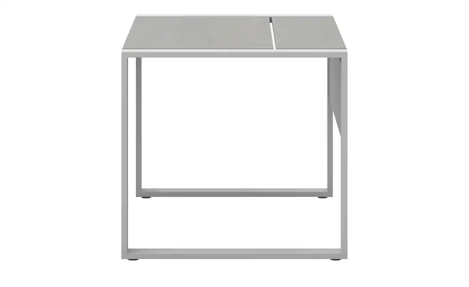 Schreibtisch Kasai 120x80 cm Betonoptik, Grau, Weiß