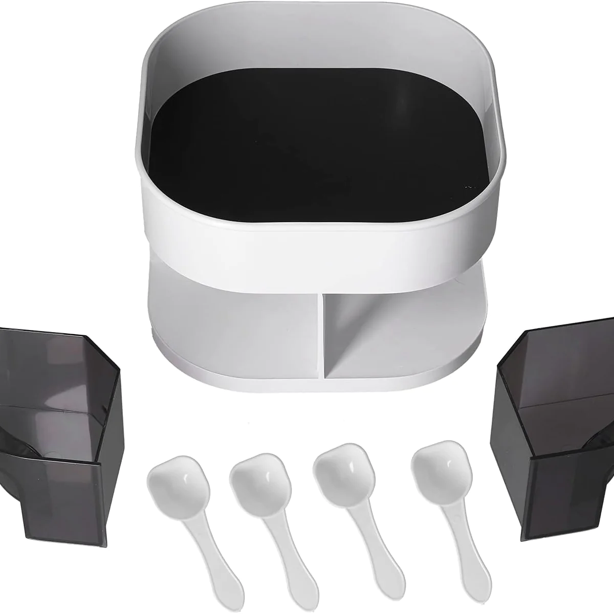 Étagère de rangement de cuisine en plastique rotatif blanc Vendos85